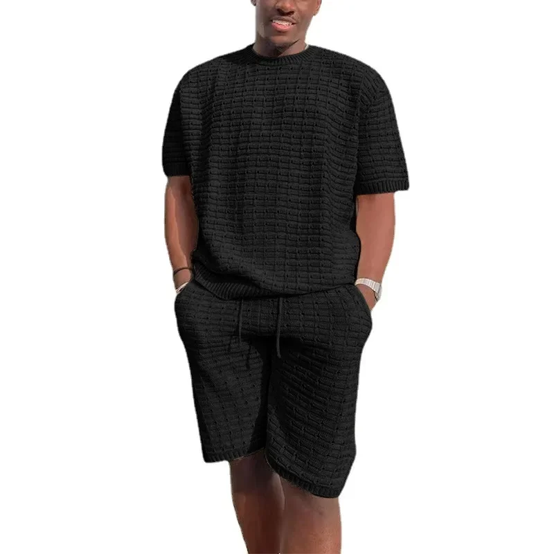 Europe and America Summer Men's Casual The Top Shorts Fashion Suit High Street Casual Men's Summer Suit 7 Colors Casual Suit